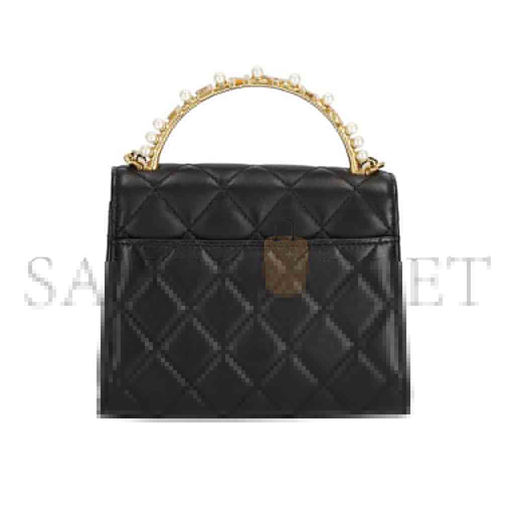 Ch*el master fake pearl coco handle matelassÉ chain shoulder bag (15*12*6cm)